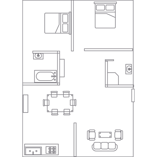 2 BHK Plan