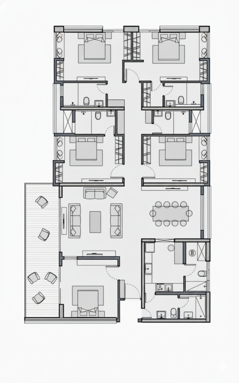 5 BHK Plan